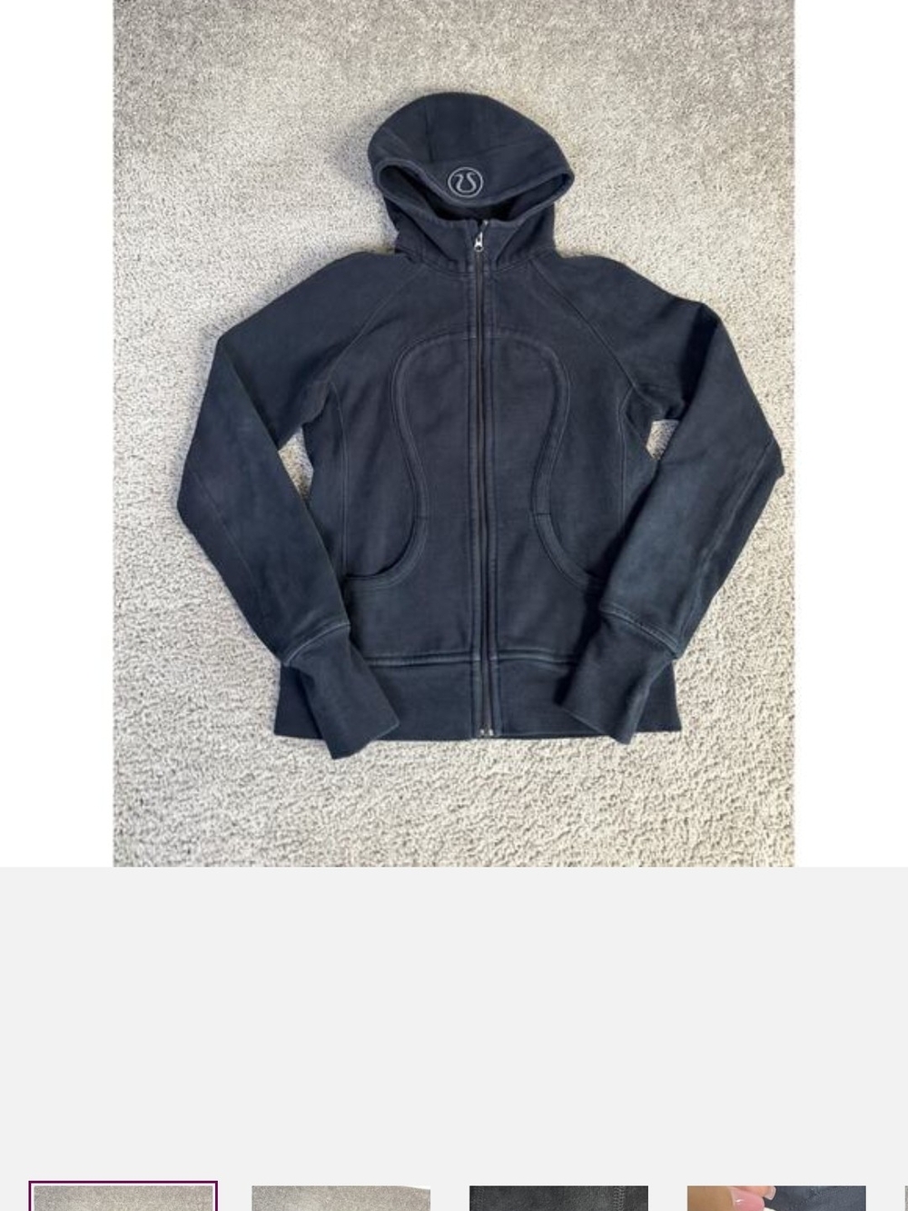lululemon athletica Black Full-Zip Hoodie